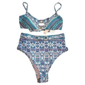 Nanette Lepore Iris Bralette 2 Piece Set Bikini.Size 6